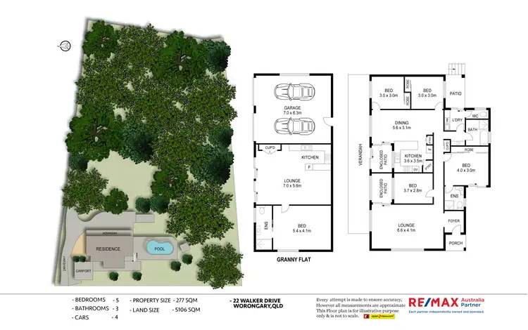Floorplan of Homely house listing, 22 Walker Drive, Worongary QLD 4213