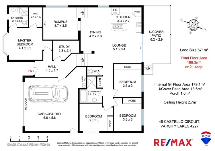 Floorplan of Homely house listing, 46 Castello Cct, Varsity Lakes QLD 4227