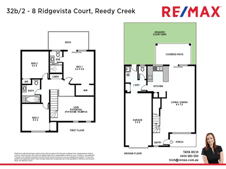 Floorplan of Homely townhouse listing, 32b/2 Ridgevista Crt, Reedy Creek QLD 4227