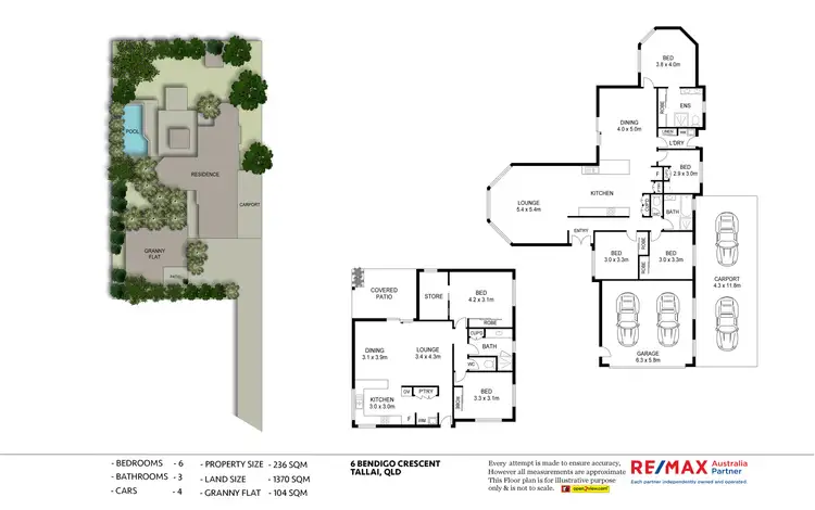 Floorplan of Homely house listing, 6 Bendigo Crescent, Tallai QLD 4213