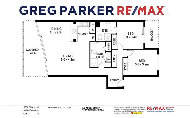 Floorplan of Homely apartment listing, 3/2 Adori Street, Chevron Island QLD 4217