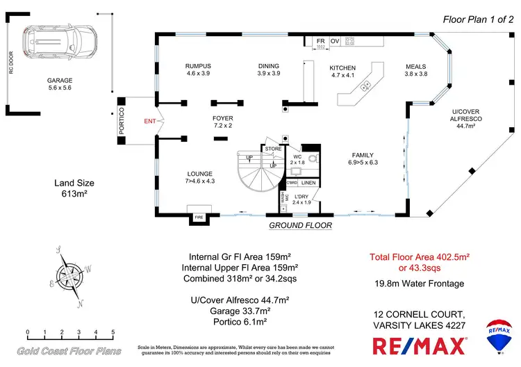 Floorplan of Homely house listing, 12 Cornell Court, Varsity Lakes QLD 4227