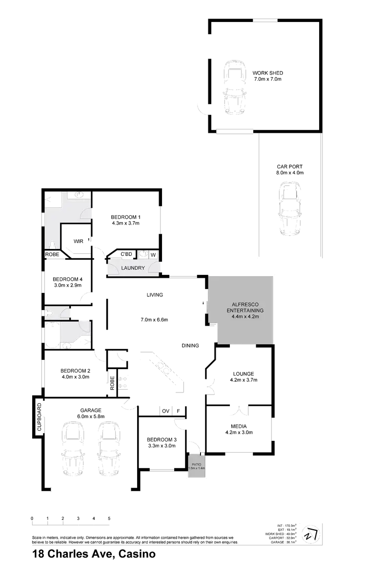 Floorplan of Homely house listing, 18 Charles Avenue, Casino NSW 2470