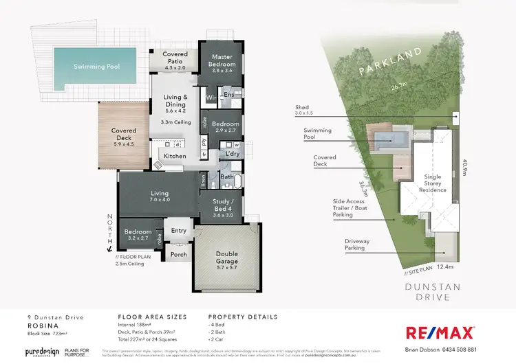 Floorplan of Homely house listing, 9 Dunstan Drive, Robina QLD 4226