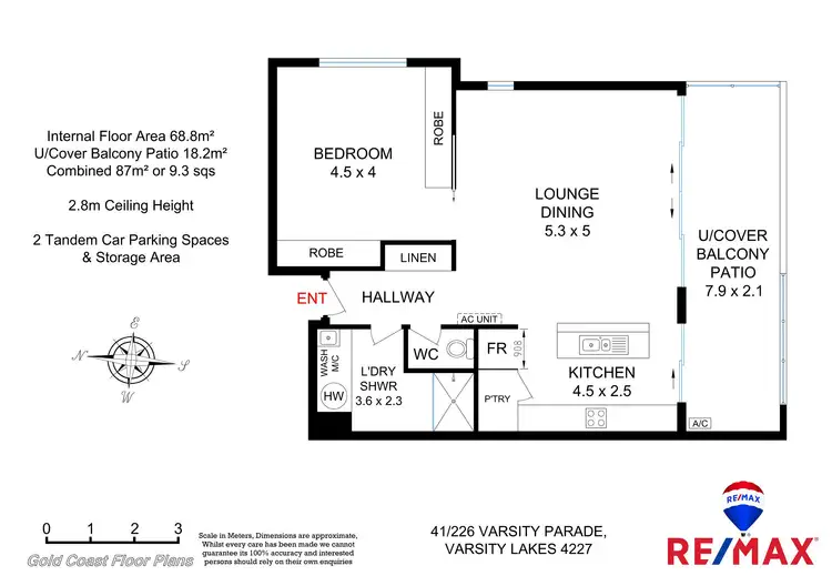 Floorplan of Homely unit listing, 41/226 Varsity Pde, Varsity Lakes QLD 4227