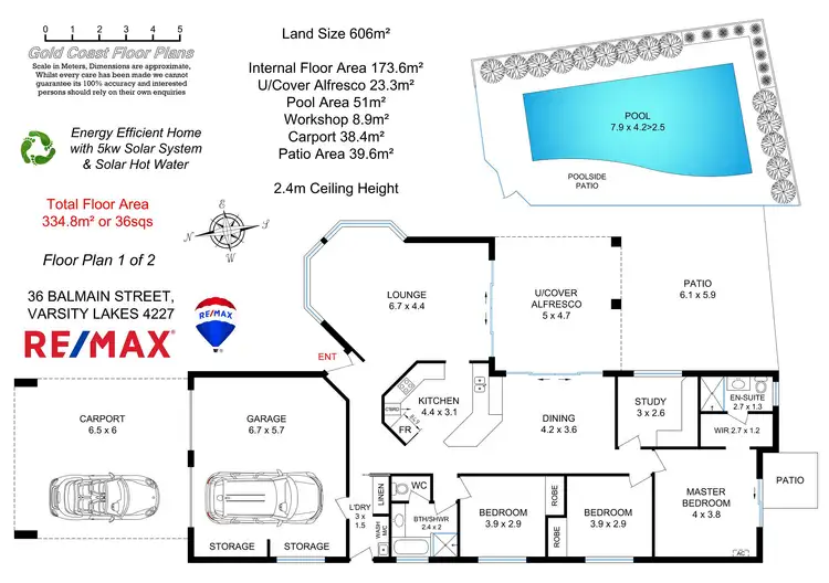 Floorplan of Homely house listing, 36 Balmain Street, Varsity Lakes QLD 4227