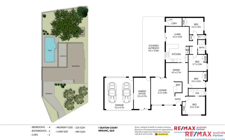 Floorplan of Homely house listing, 1 SEATON CT, Nerang QLD 4211