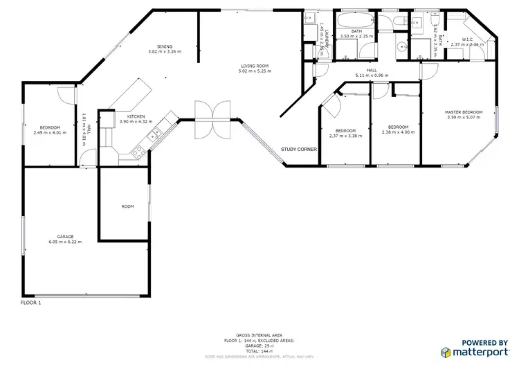 Floorplan of Homely house listing, 19 Marcus Way, Mudgeeraba QLD 4213