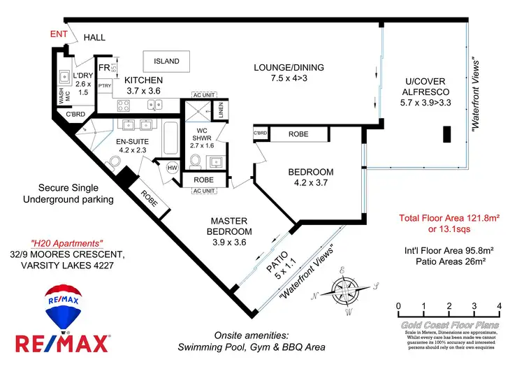 Floorplan of Homely unit listing, 32/9 Moores Cr, Varsity Lakes QLD 4227
