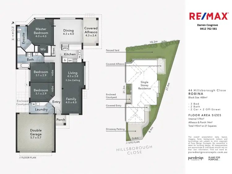 Floorplan of Homely house listing, 44 Hillsborough Close, Robina QLD 4226