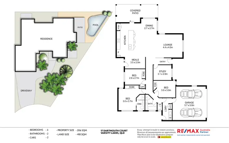 Floorplan of Homely house listing, 17 Dartmouth Court, Varsity Lakes QLD 4227