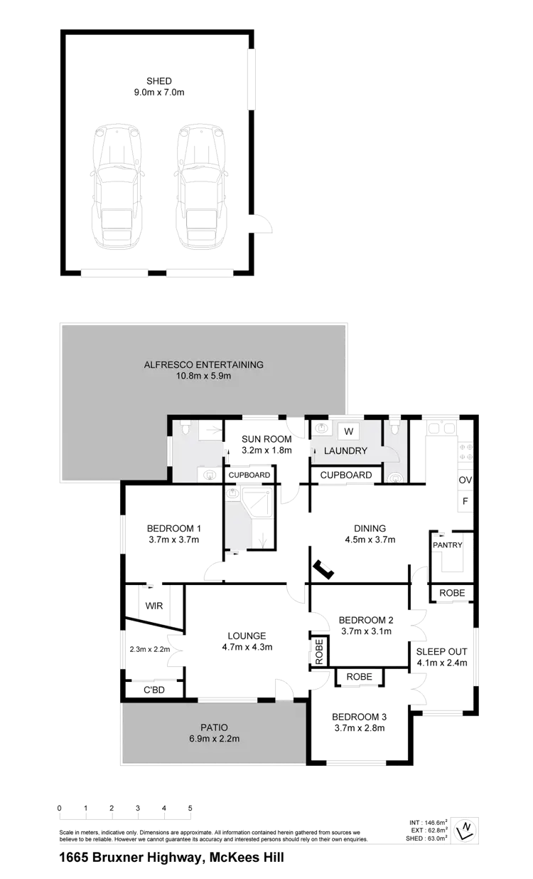 Floorplan of Homely rural property listing, 1665 Bruxner Highway, Mckees Hill NSW 2480