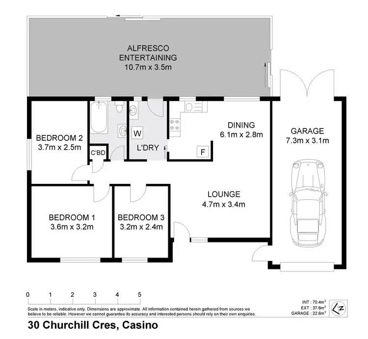 Floorplan of Homely house listing, 30 Churchill Crescent, Casino NSW 2470