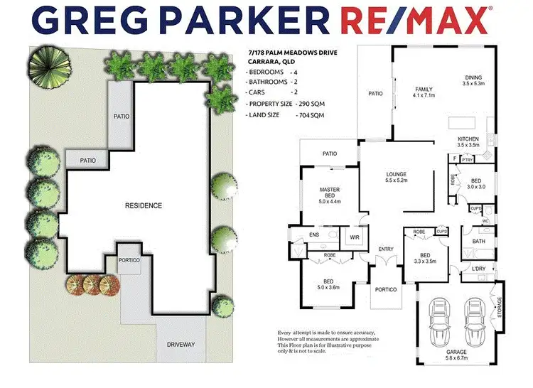 Floorplan of Homely house listing, 7/178 Palm Meadows Drive, Carrara QLD 4211