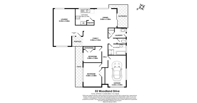 Floorplan of Homely house listing, 55 Woodland Drive, Reedy Creek QLD 4227