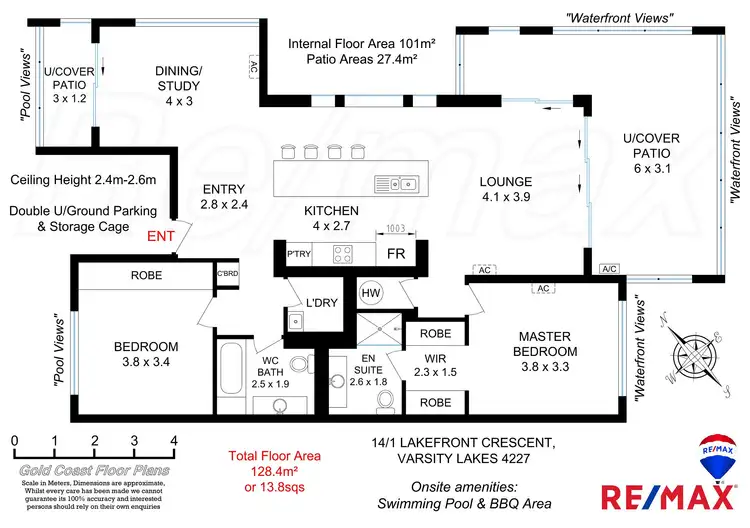 Floorplan of Homely unit listing, 14/1 Lakefront Cresent, Varsity Lakes QLD 4227