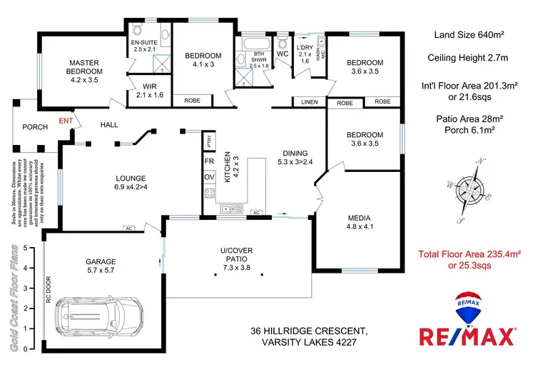 Floorplan of Homely house listing, 36 Hillridge Cres, Varsity Lakes QLD 4227