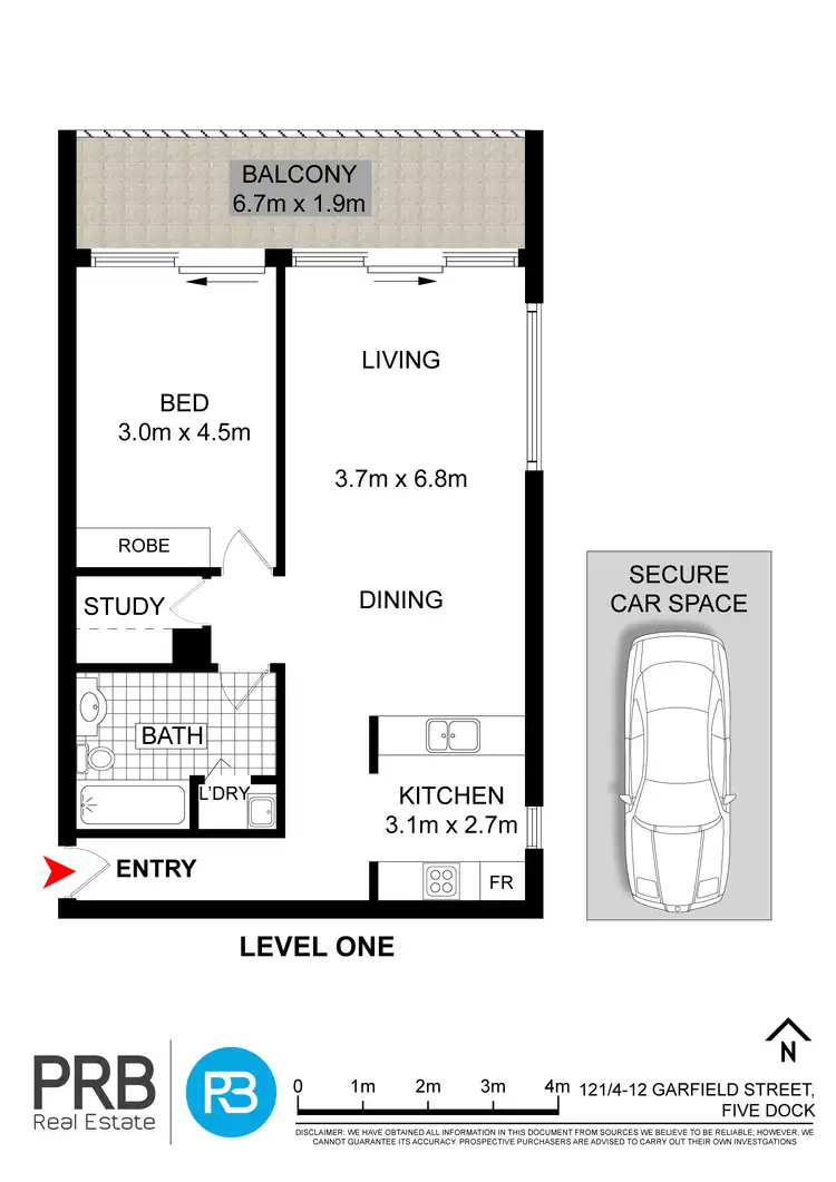 Floorplan of Homely unit listing, 121/4-12 Garfield Street, Five Dock NSW 2046
