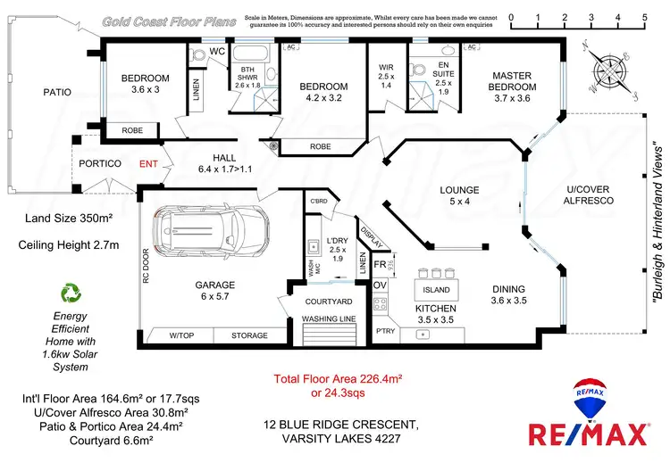Floorplan of Homely house listing, 12 Blue Ridge Cres, Varsity Lakes QLD 4227
