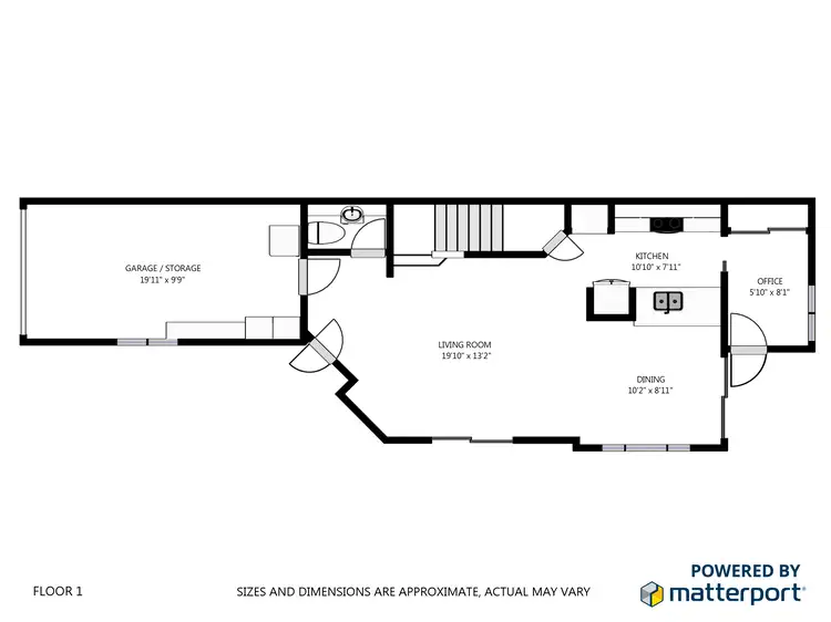 Floorplan of Homely semi-detached listing, 2/13 Douma Drive, Mudgeeraba QLD 4213