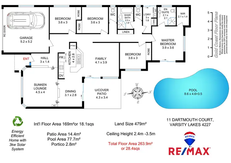 Floorplan of Homely house listing, 11 Dartmouth Court, Varsity Lakes QLD 4227