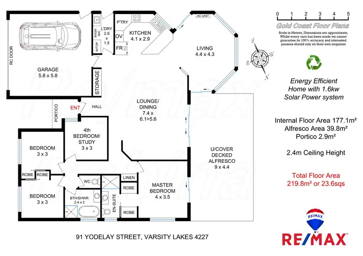 Floorplan of Homely house listing, 91 Yodelay St, Varsity Lakes QLD 4227