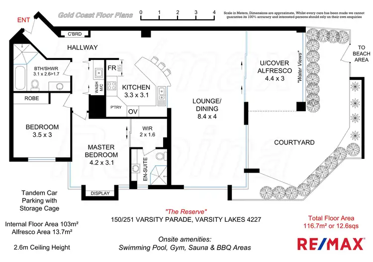 Floorplan of Homely apartment listing, 150/251 Varsity Parade, Varsity Lakes QLD 4227