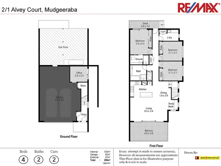 Floorplan of Homely townhouse listing, Unit 2/1 Alvey Court, Mudgeeraba QLD 4213