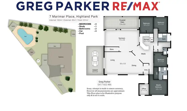 Floorplan of Homely house listing, 7 Marimar Place, Highland Park QLD 4211