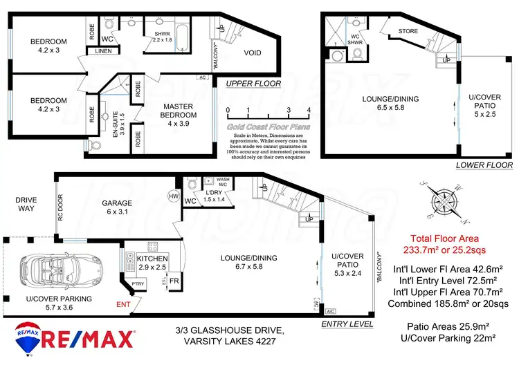 Floorplan of Homely townhouse listing, 3/3 Glasshouse Dr, Varsity Lakes QLD 4227