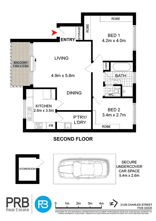 Floorplan of Homely unit listing, 21/26 Charles Street, Five Dock NSW 2046