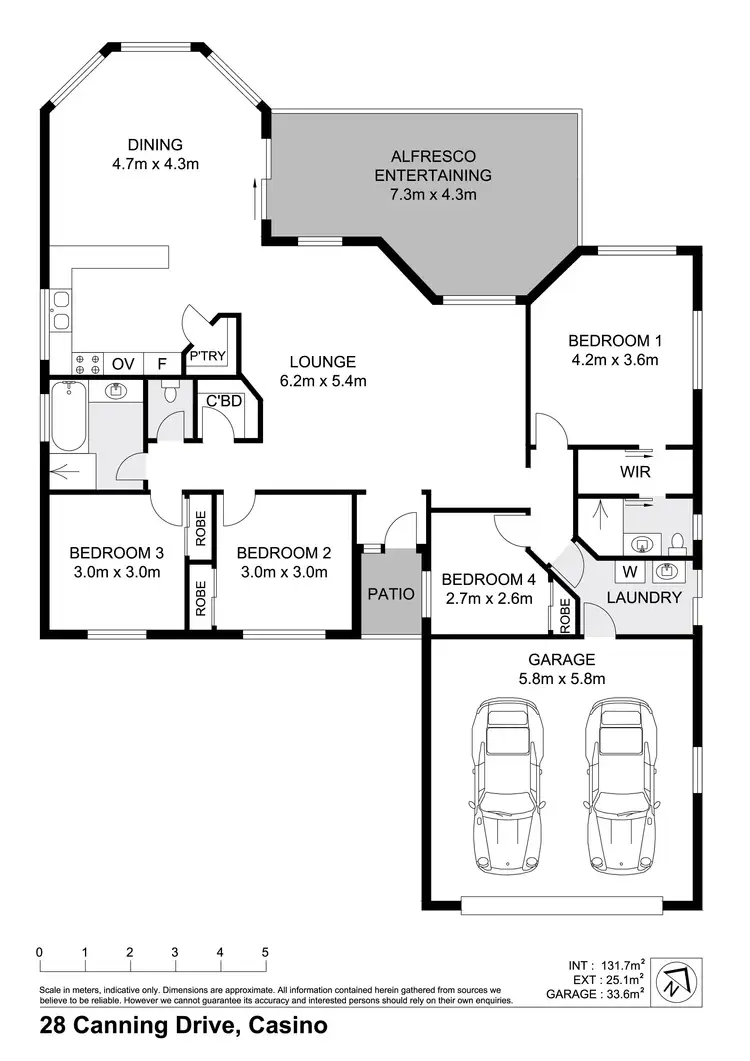 Floorplan of Homely house listing, 28 Canning Drive, Casino NSW 2470