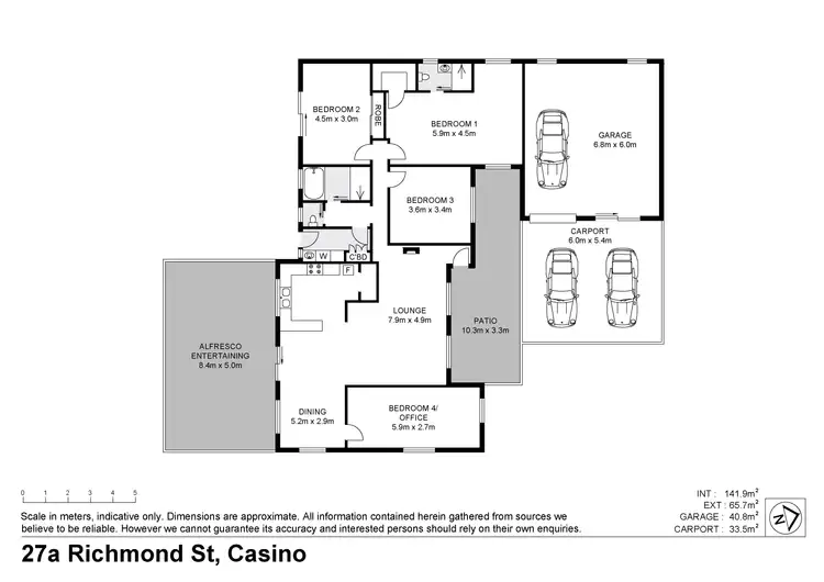 Floorplan of Homely house listing, 27A Richmond Street, Casino NSW 2470