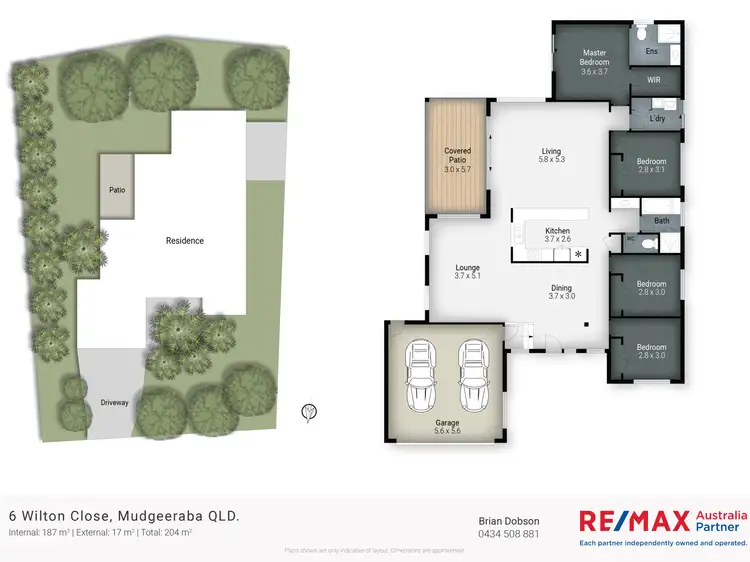 Floorplan of Homely house listing, 6 Wilton Close, Mudgeeraba QLD 4213