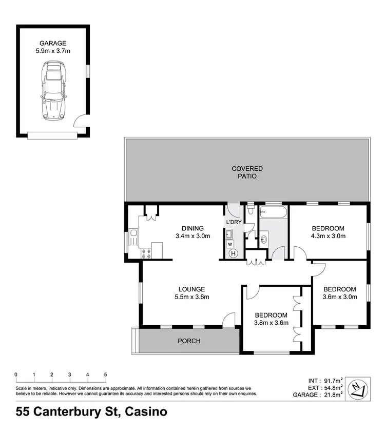 Floorplan of Homely house listing, 55 Canterbury Street, Casino NSW 2470
