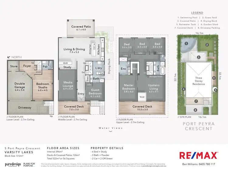 Floorplan of Homely house listing, 5 Port Peyra Crescent, Varsity Lakes QLD 4227