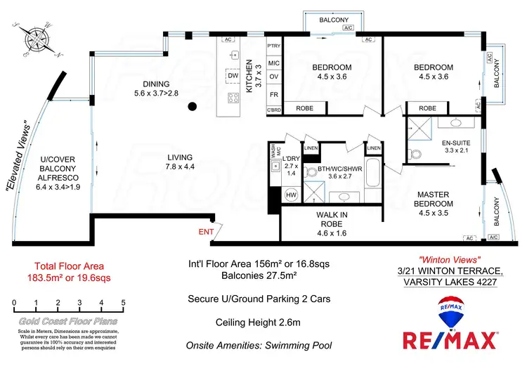 Floorplan of Homely apartment listing, 3/21 Winton Terrace, Varsity Lakes QLD 4227
