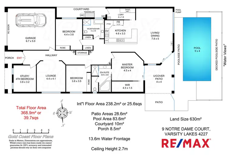 Floorplan of Homely house listing, 9 Notre Dame Ct, Varsity Lakes QLD 4227