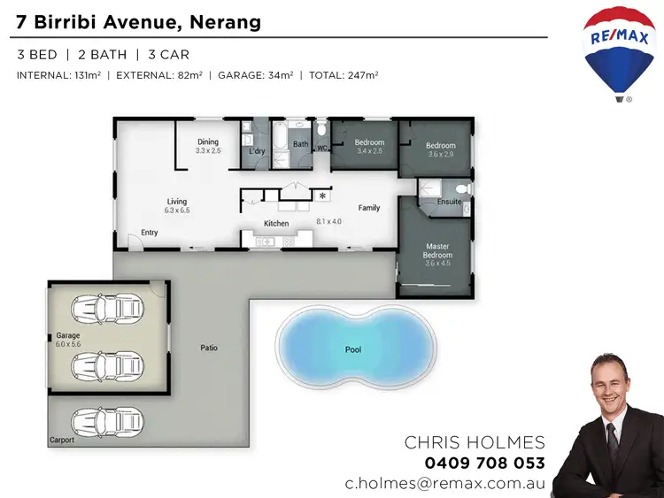 Floorplan of Homely house listing, 7 Birribi Avenue, Nerang QLD 4211