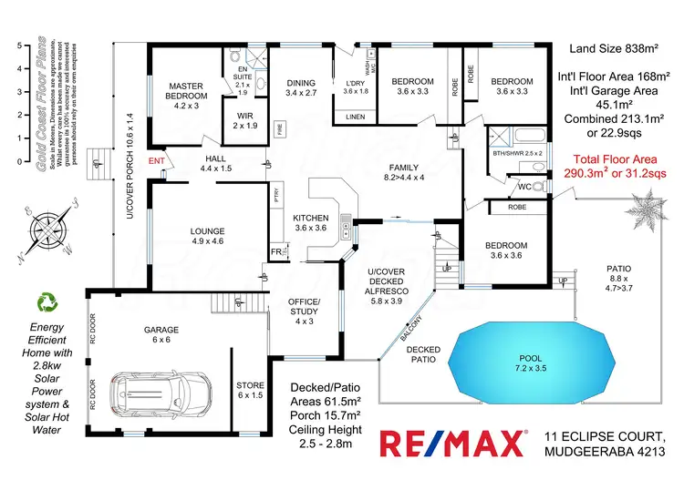Floorplan of Homely house listing, 11 Eclipse Court, Mudgeeraba QLD 4213