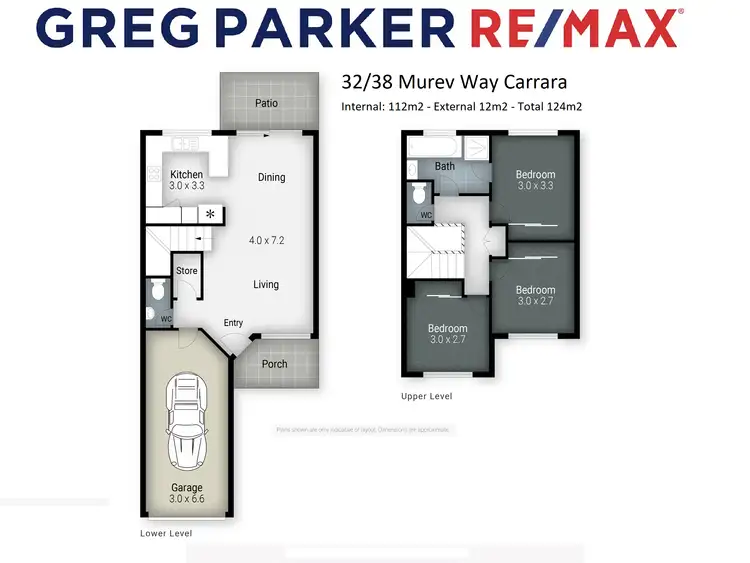 Floorplan of Homely townhouse listing, 32/38 Murev Way, Carrara QLD 4211