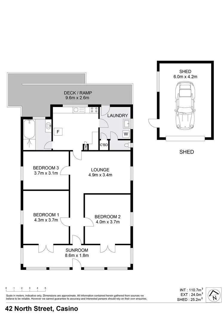 Floorplan of Homely house listing, 42 North Street, Casino NSW 2470
