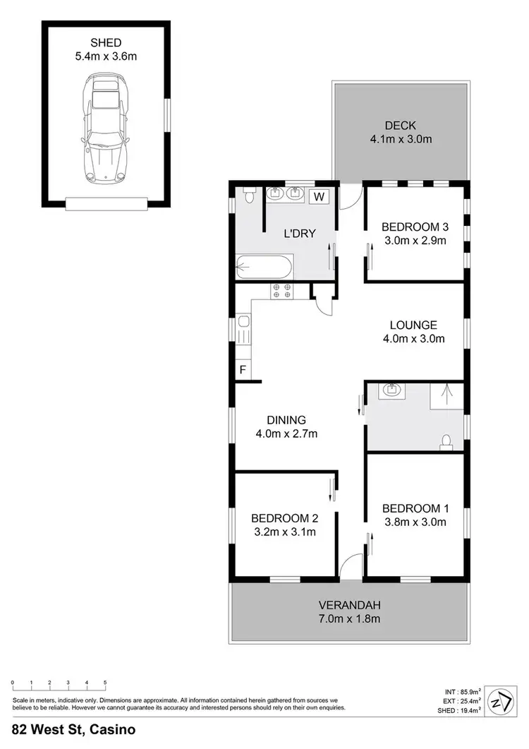 Floorplan of Homely house listing, 82 West Street, Casino NSW 2470
