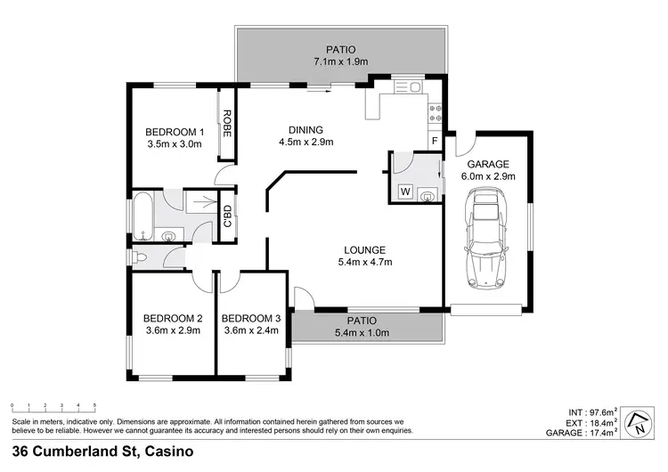 Floorplan of Homely house listing, 36 Cumberland Street, Casino NSW 2470