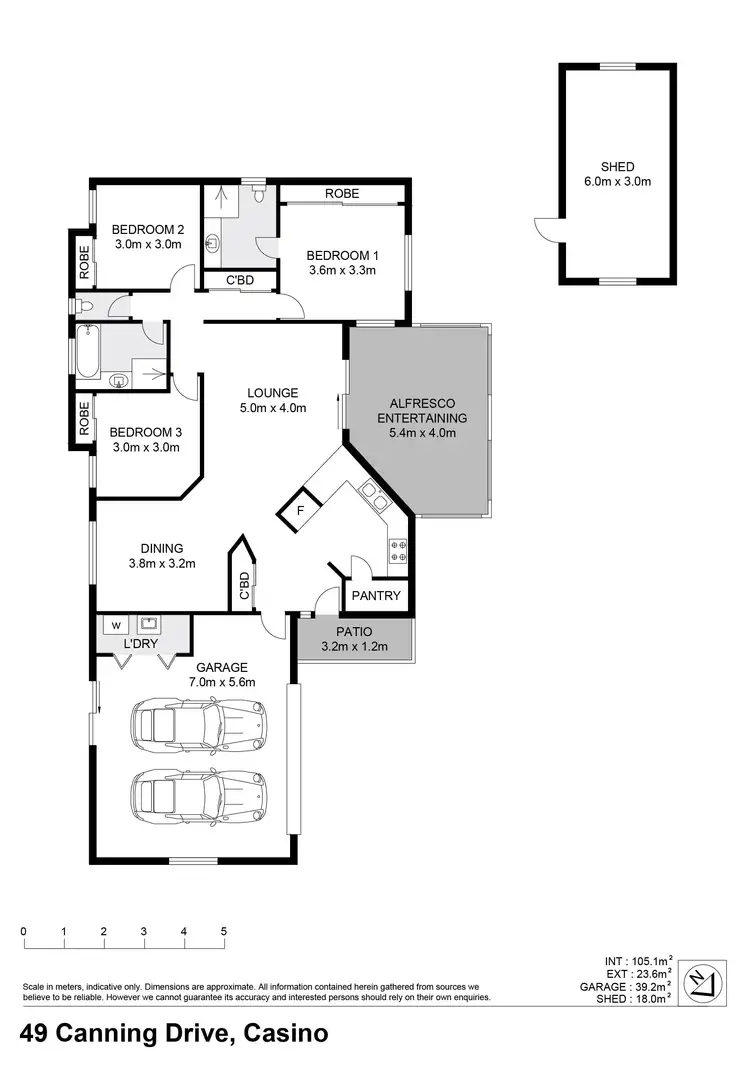 Floorplan of Homely house listing, 49 Canning Drive, Casino NSW 2470