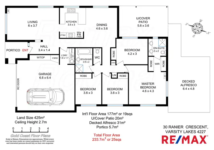 Floorplan of Homely house listing, 30 Ranier Crescent, Varsity Lakes QLD 4227