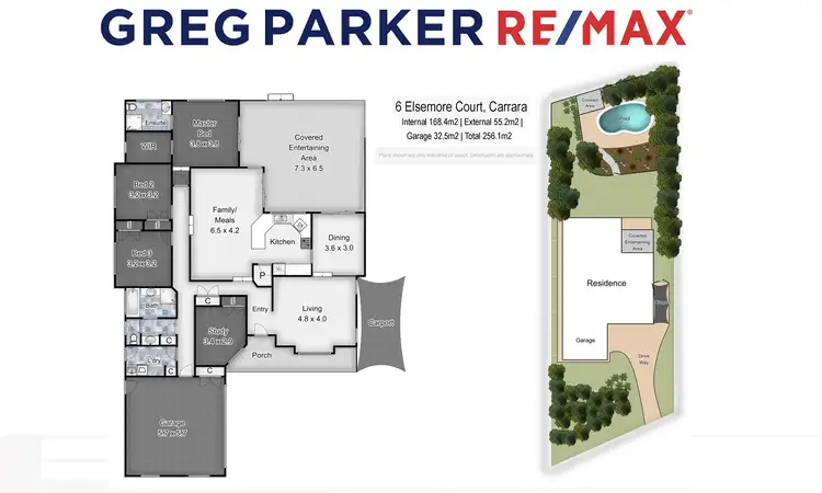Floorplan of Homely house listing, 6 Elsemore Court, Carrara QLD 4211