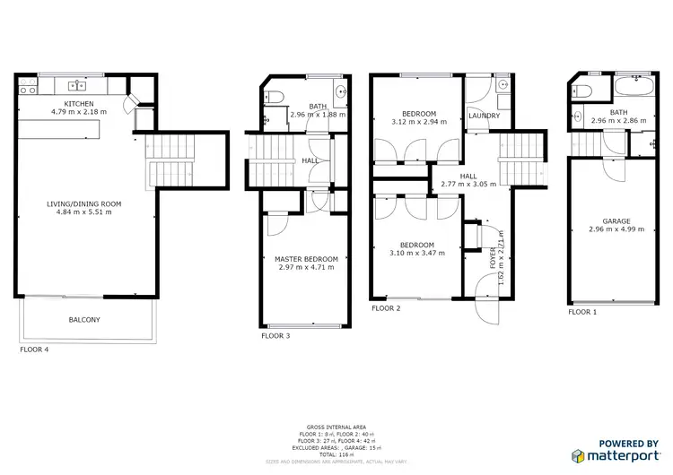 Floorplan of Homely townhouse listing, 16/8-12 Sherwood Close, Mudgeeraba QLD 4213