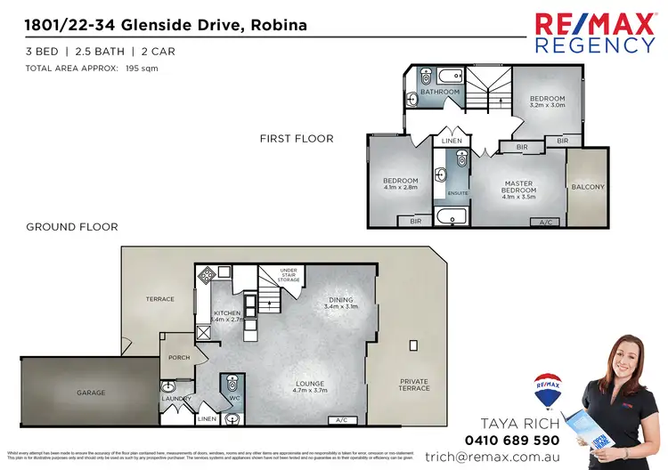 Floorplan of Homely townhouse listing, 22-34 Glenside Dve, Robina QLD 4226