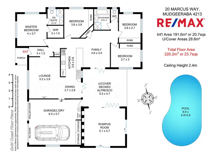 Floorplan of Homely house listing, 20 Marcus Way, Mudgeeraba QLD 4213